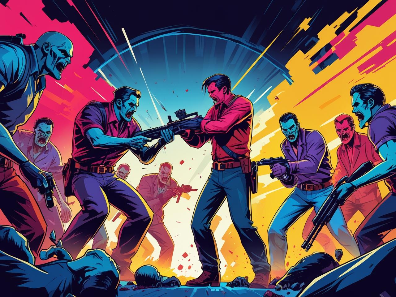 Shooting Zombie fps Xtreme Good vs Bad Boys